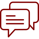 Chat icon for invitation cards