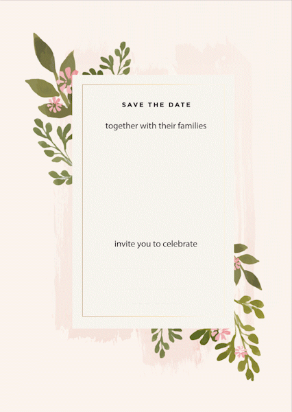 WhatsApp invitation card with custom design for special events
