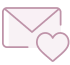 Wedding save-the-date icon for online invitations